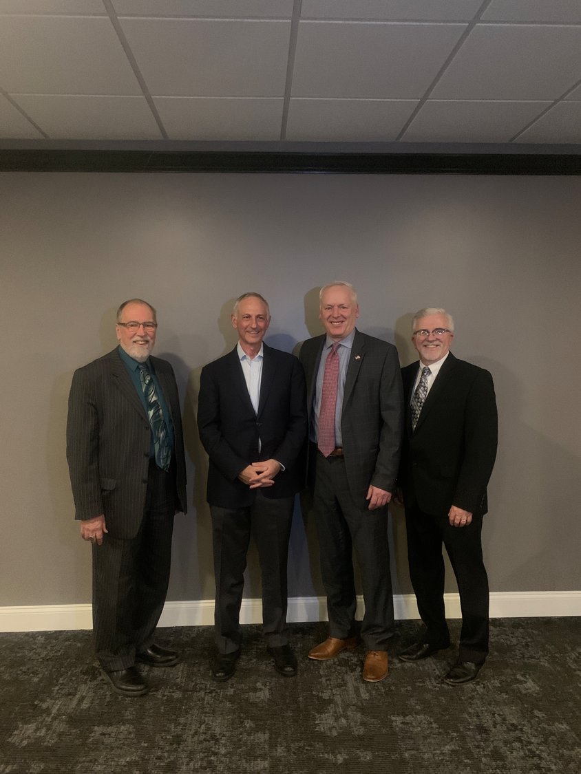 Bringing urgent care to Pike. Pictured are Anthony Waldron, left; Dr. Mark Schiffer, senior vice president for strategic alliances at Northwell Health; and Matt Osterberg and Ronald Schmalzle.